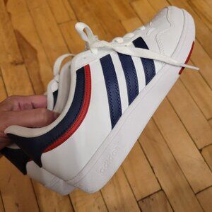 Adidas NEW Women's Sneakers Size 6.5 — White Navy Red — Court Style